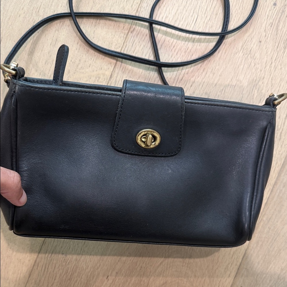 Vintage Coach Legacy Demi Black Leather   Shoulder Bag - Picture 12 of 12